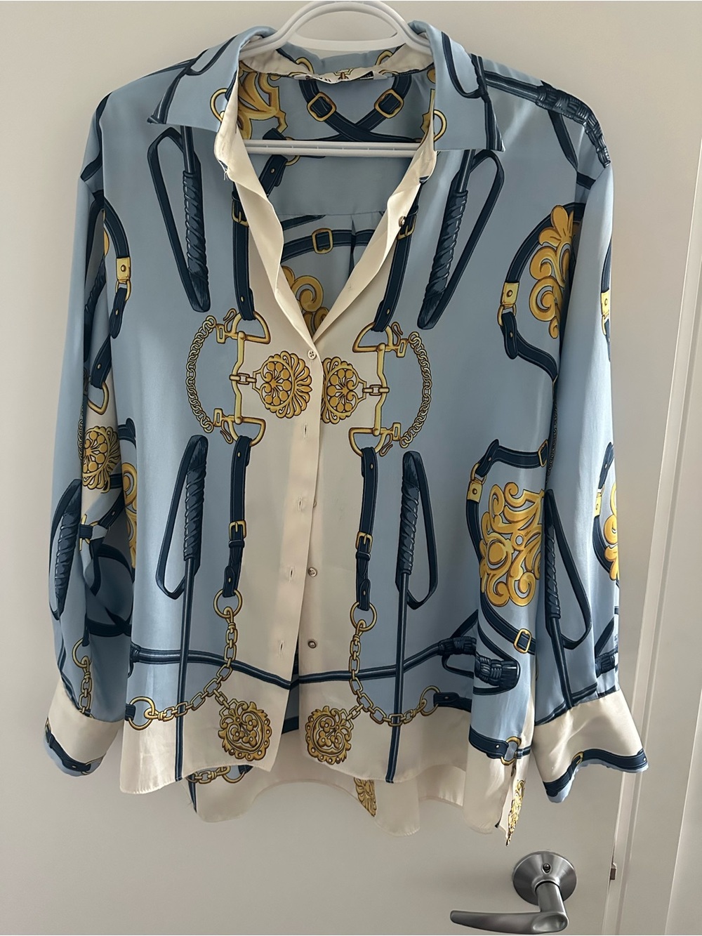 Zara Silk Chain Blouse